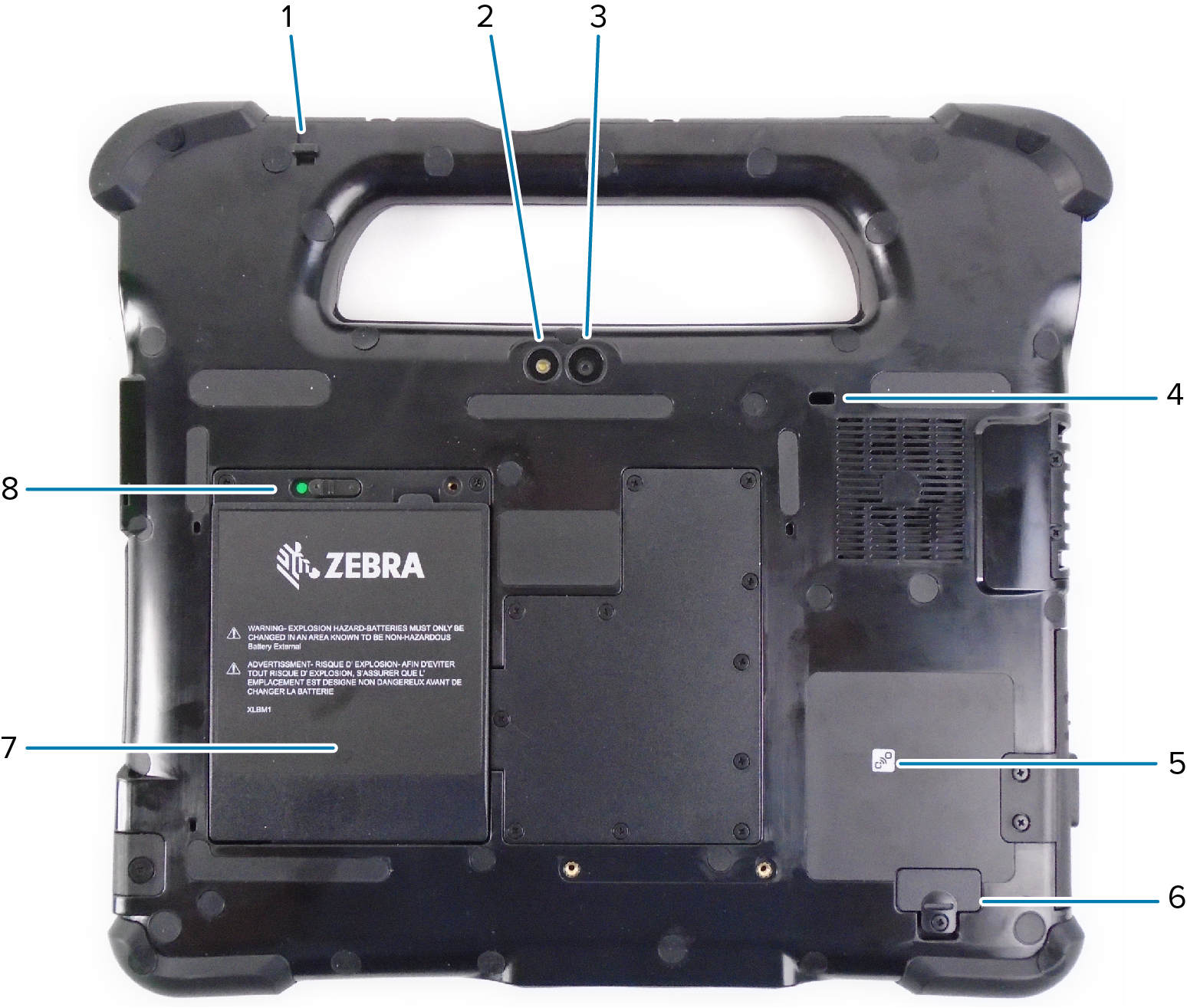 Vue arrière de la XSLATE L10ax