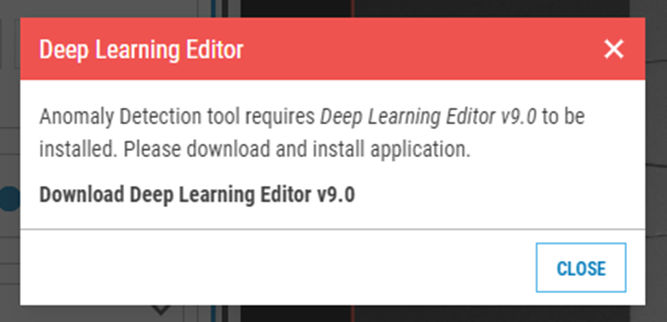 deep learning editor pop up