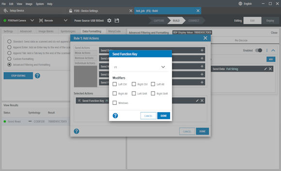 aurora focus advanced formatting send the function key