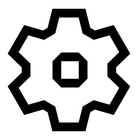 an illustration of the gear icon.
