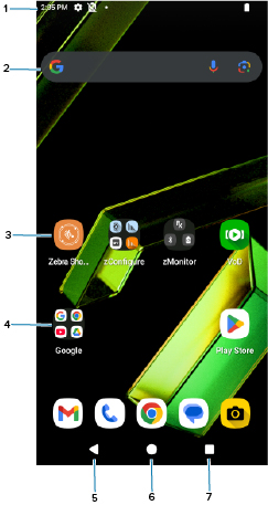 home screen
