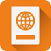 This image depicts the OCR-B Travel Documents icon