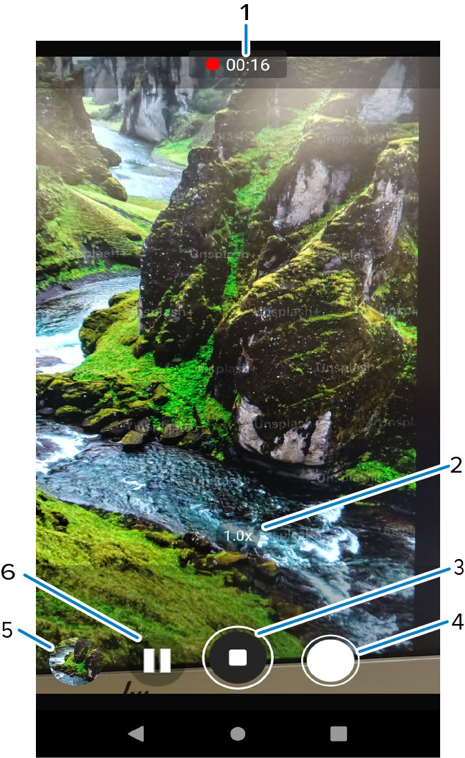 Image of Video home screen.