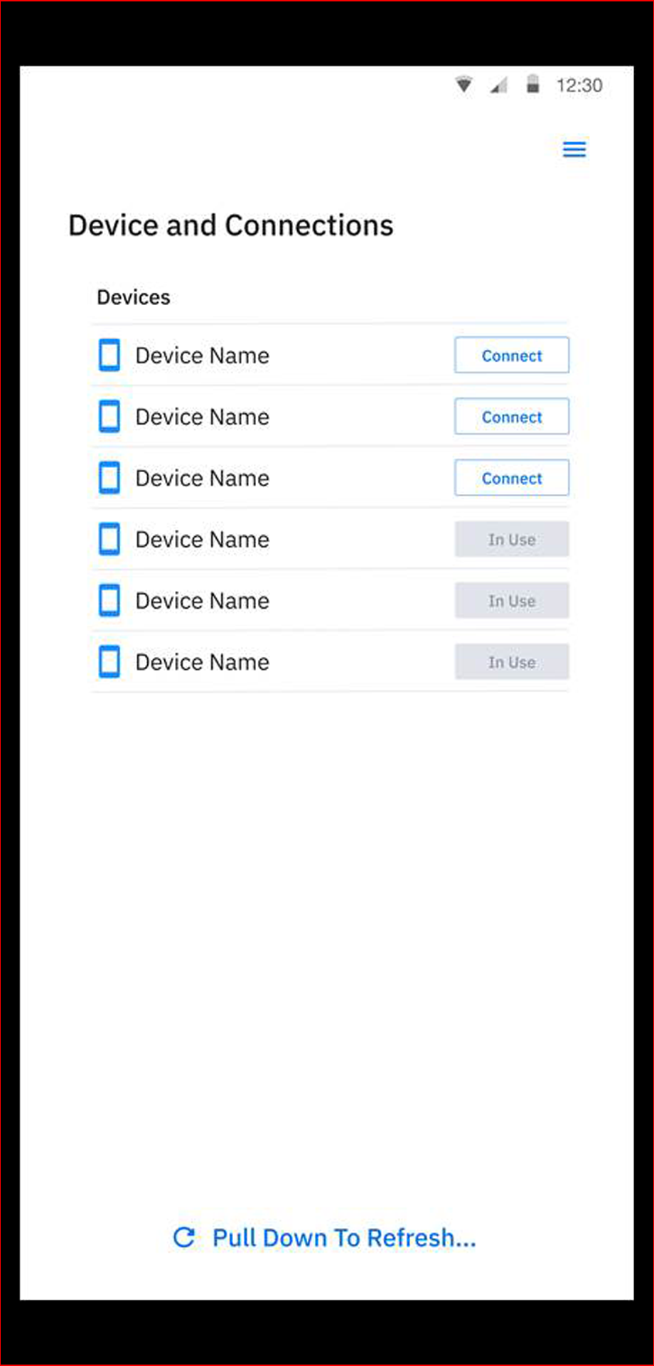 an image of the datawedge profiles screen