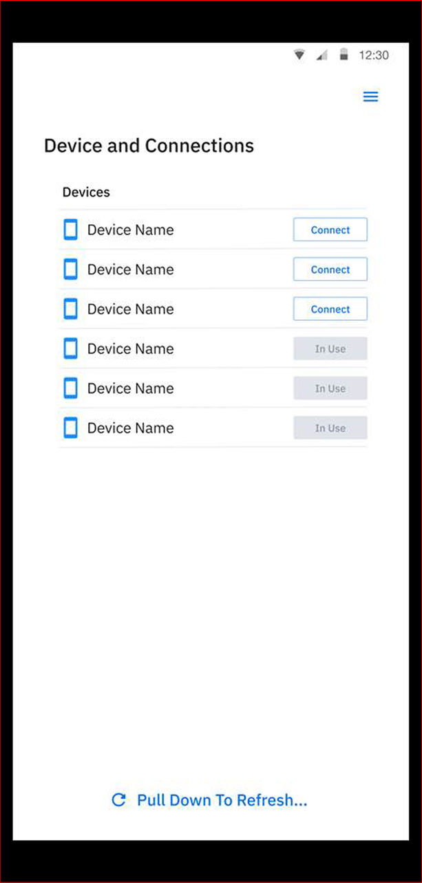 an image of the datawedge profiles screen