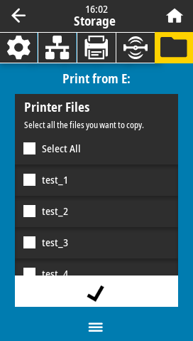 Print from E: