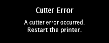 Cutter Error message.