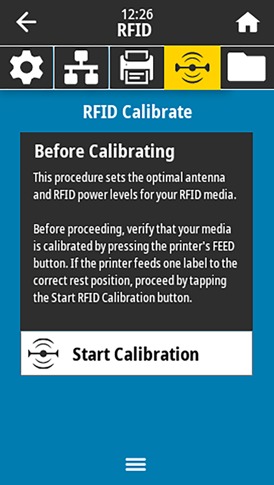 RFID Calibrate