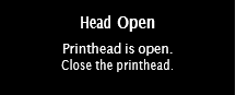 Head Open message.
