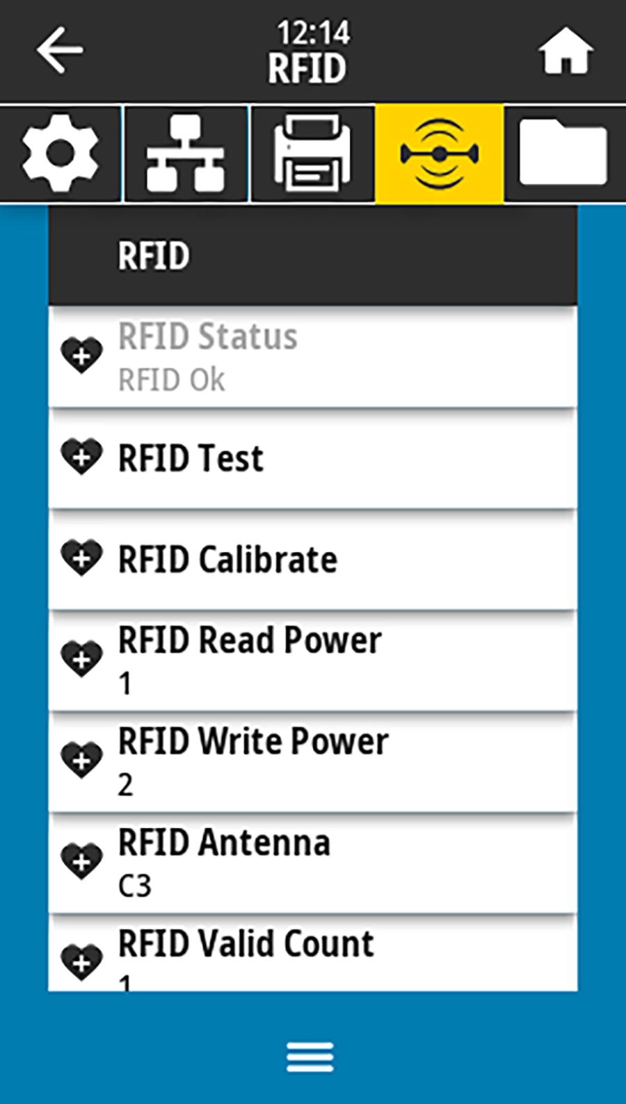 RFID Status