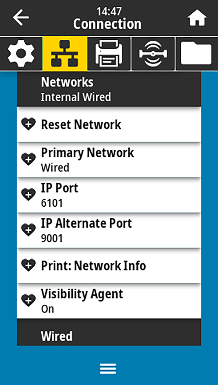 Print: Network Info