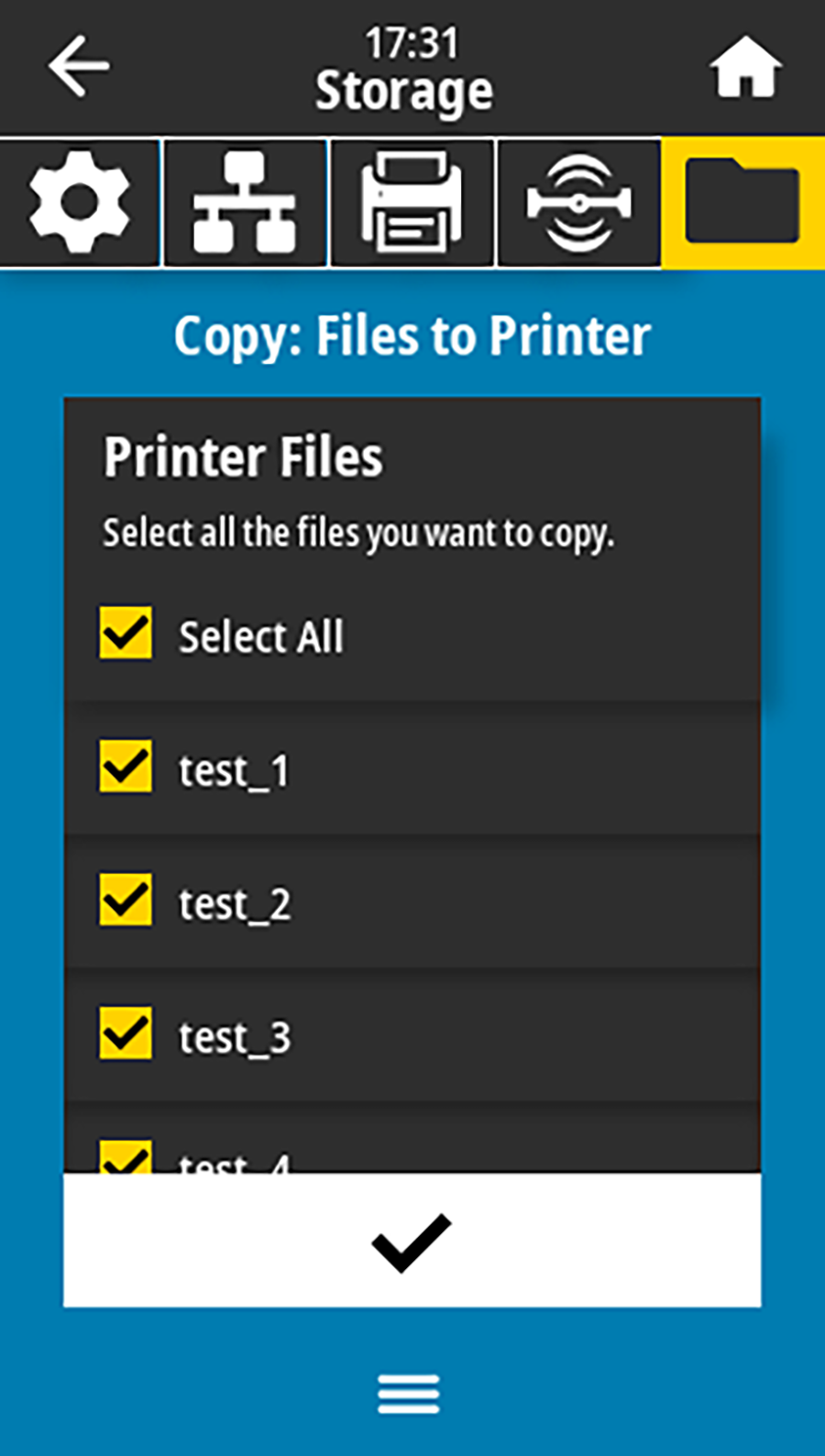 Copy Files to Printer