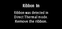 Ribbon In message.