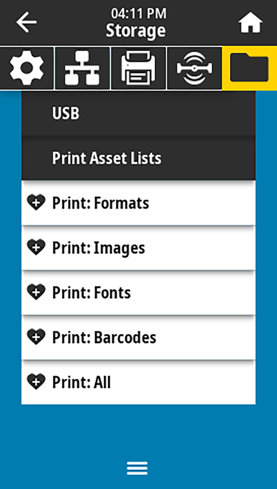 Print Asset Lists