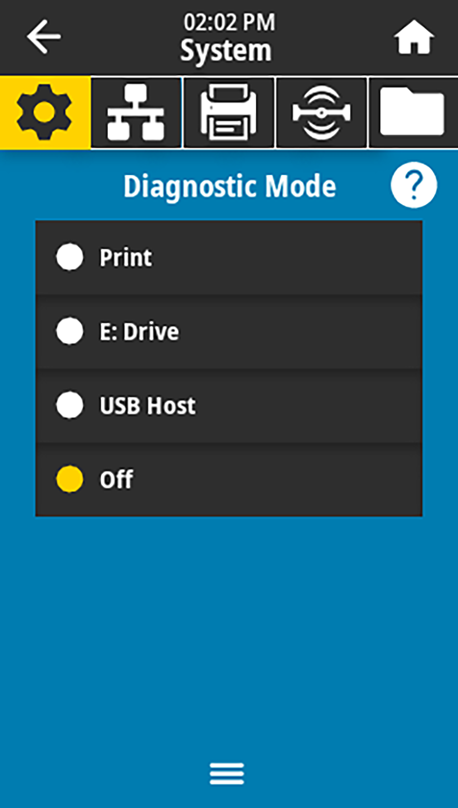 Diagnostic Mode