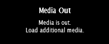 Media Out message.