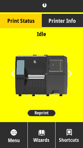 Print Status (Yellow).