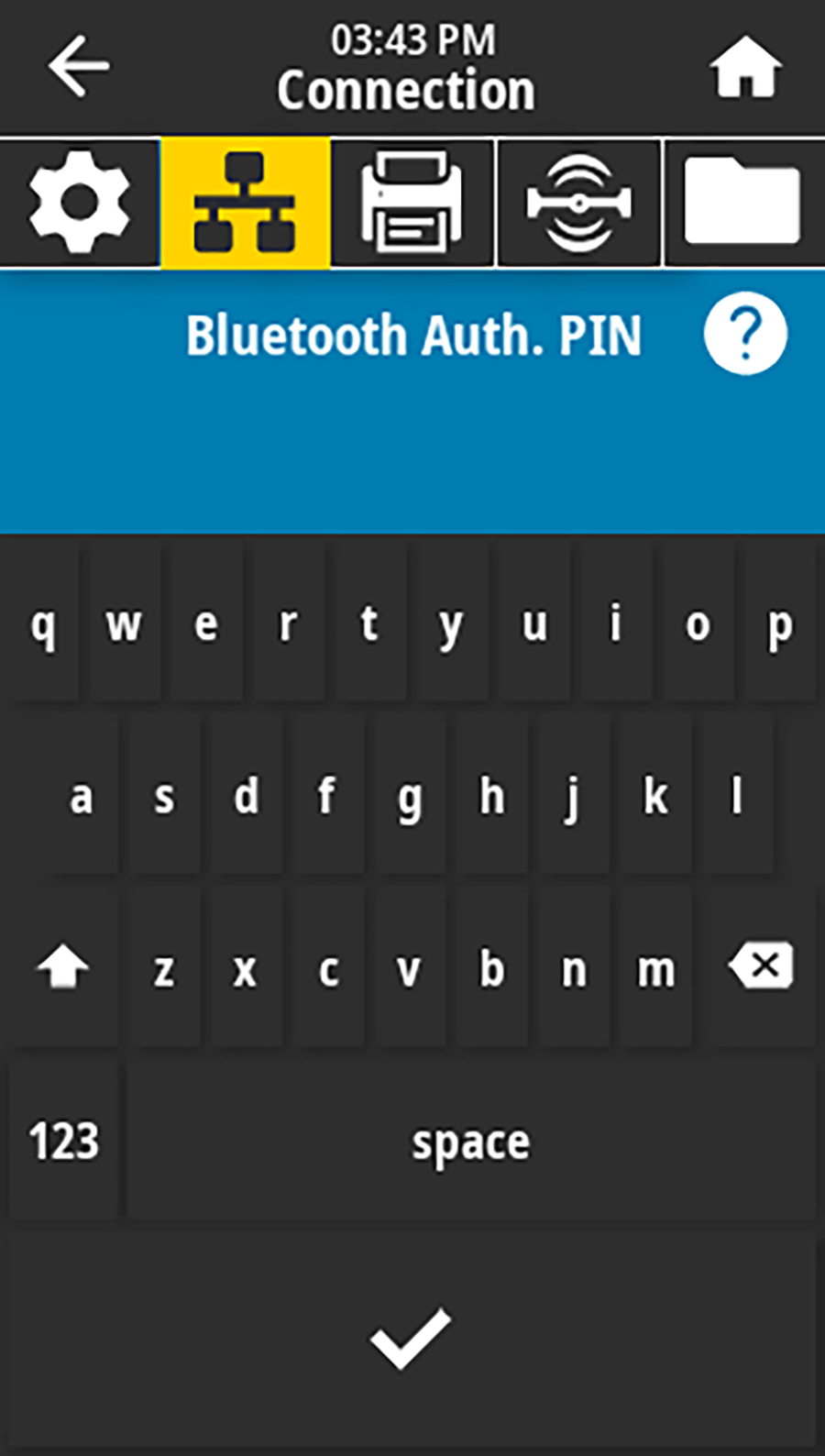 Bluetooth Auth PIN