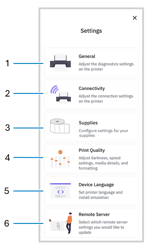Settings Menu