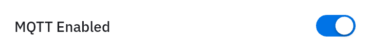 MQTT toggle switch enabled