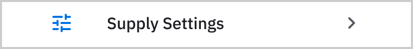 Supply Settings manual selection option