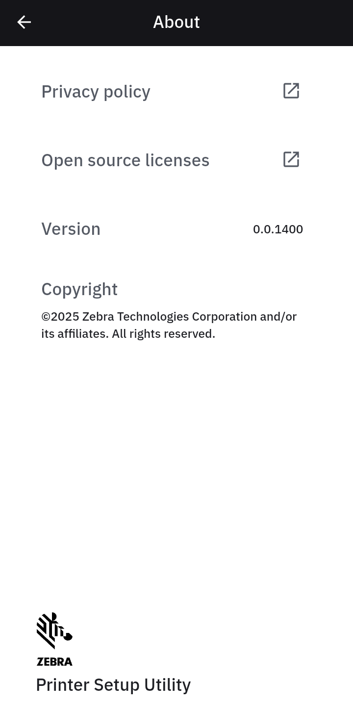 About Zebra screen