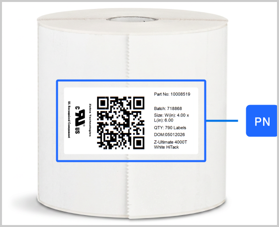 Roll Closure Label