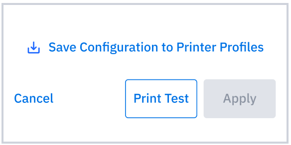Saving Configuration to Printer Profile option