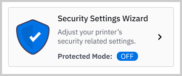 Security Settings Wizard button