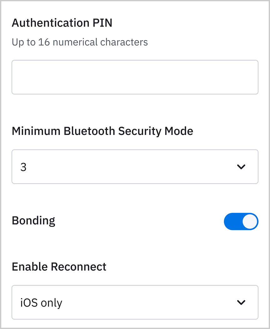 Bluetooth Settings screenshot 2