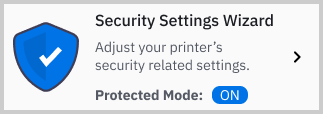 Security Settings Wizard button
