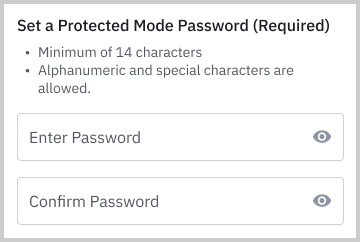 Setting a Protected Mode Password
