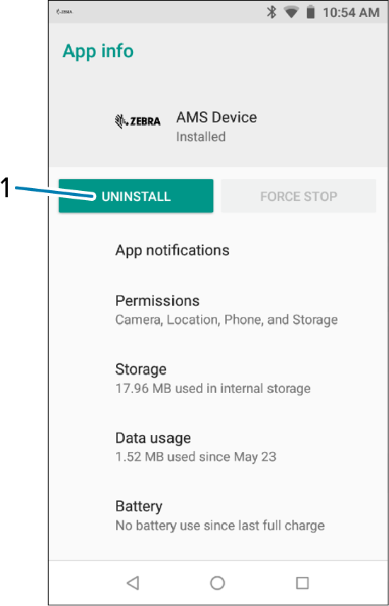 AMS Device App Info