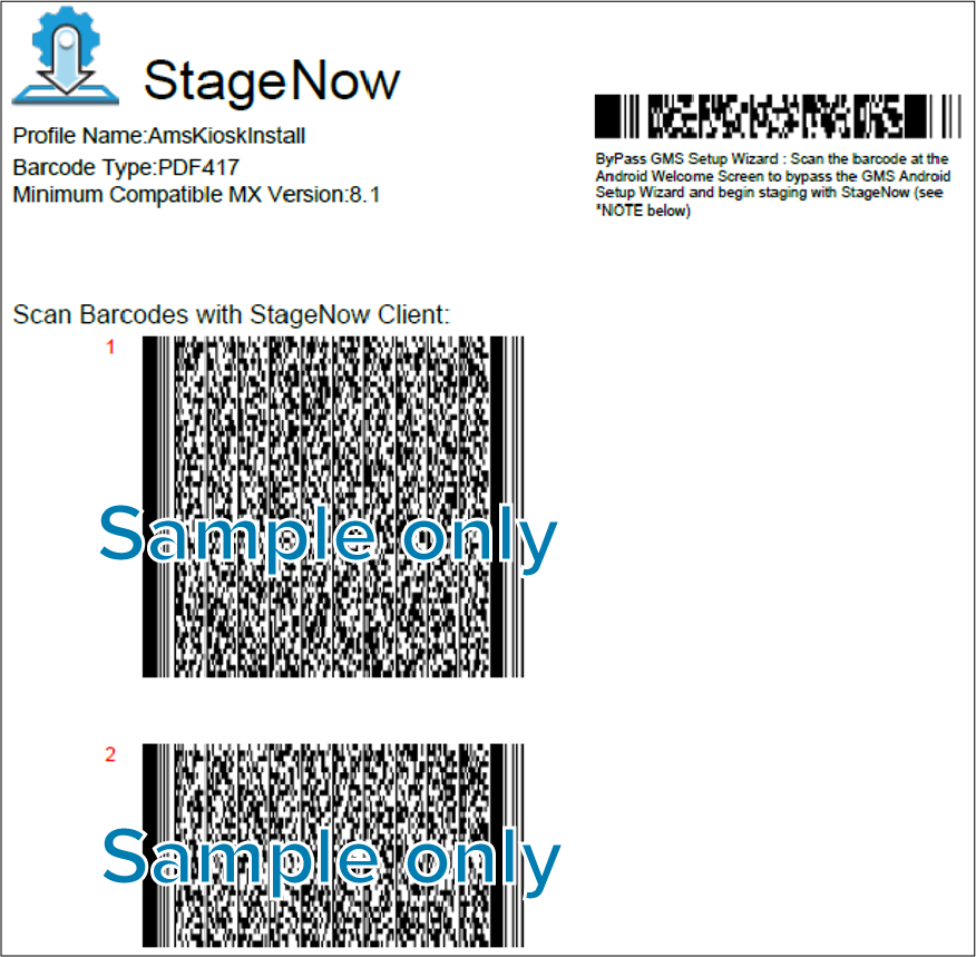 Scan barcodes with StageNow