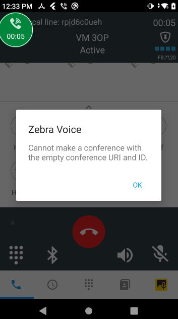 Host Conference Call Screen