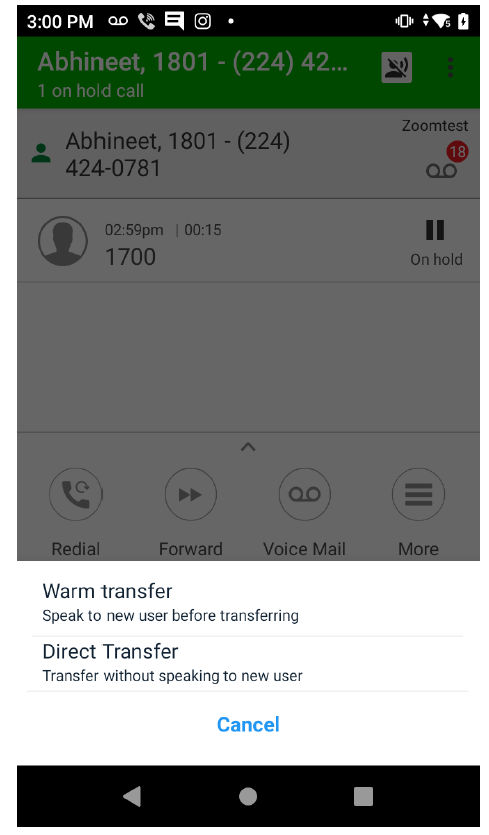 Call Transfer