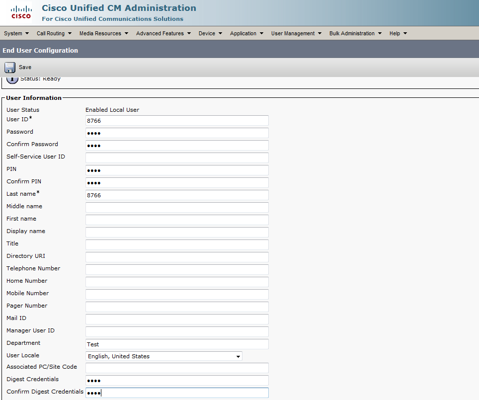 Add User attributes.