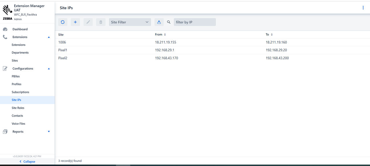 Specify Range of IP Addresses