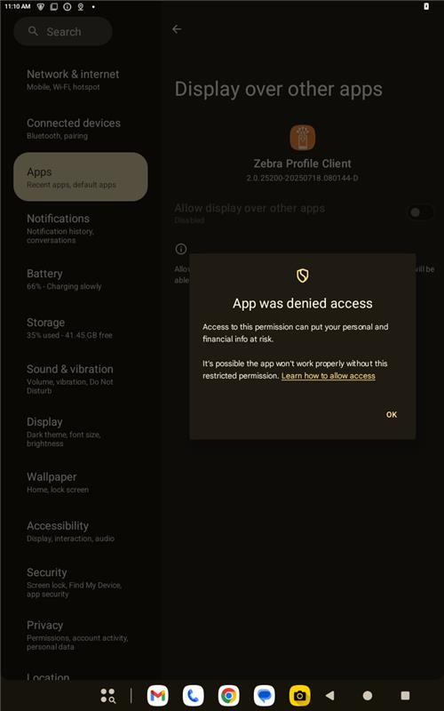 App Access Denied