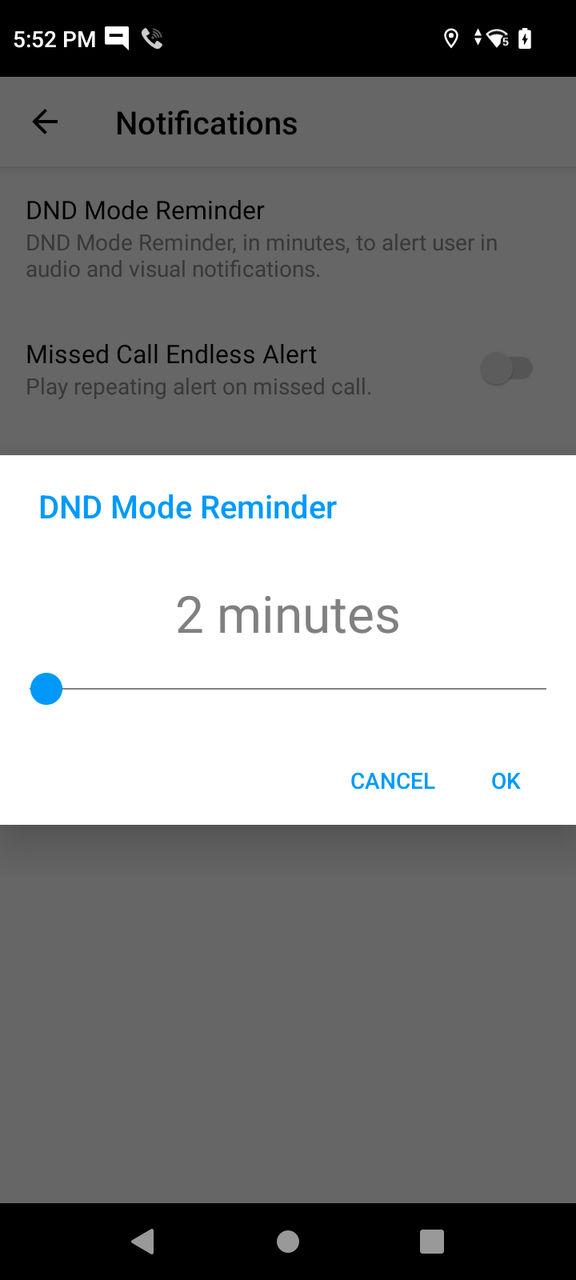 DND Mode Reminder