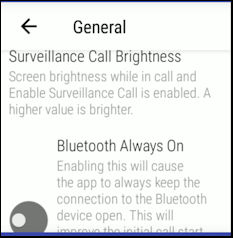 Enable Bluetooth to use a headset device with PTT Lite
