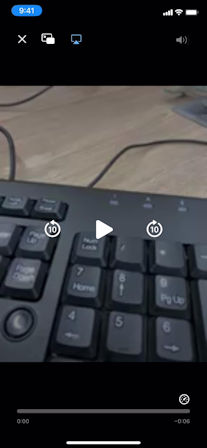 View the video in the Broadcast Message screen.