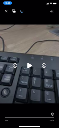 View the video in the Broadcast Message screen.