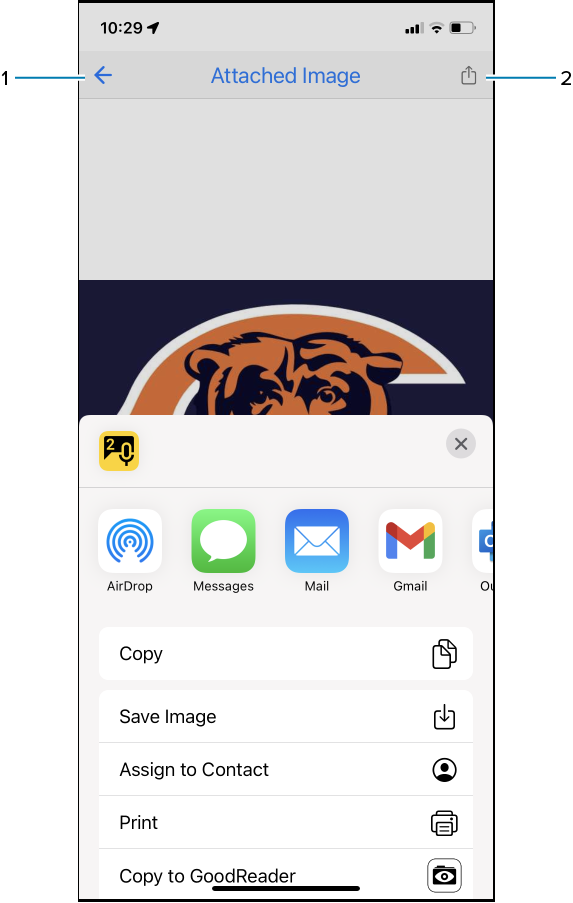 Save attachment to device in PTT Pro
