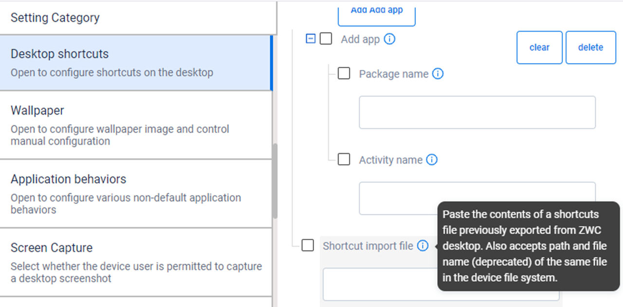 zebra dna cloud configure a set of application shortcuts and import them into workstation connect