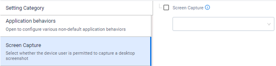 enable or disable the users ability to take a screen capture