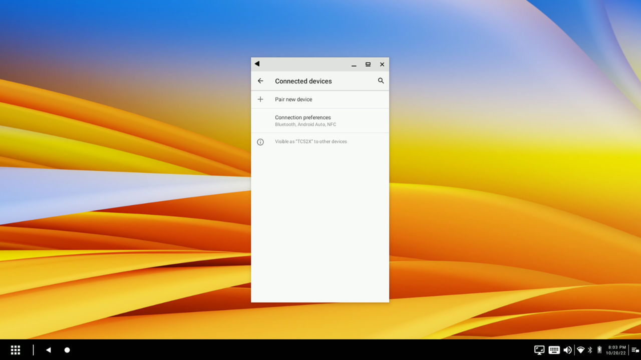 workstation connect bluetooth connected devices status icon