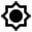 Black and white gear icon