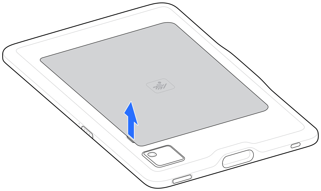 Finger lifting and removing battery cover
