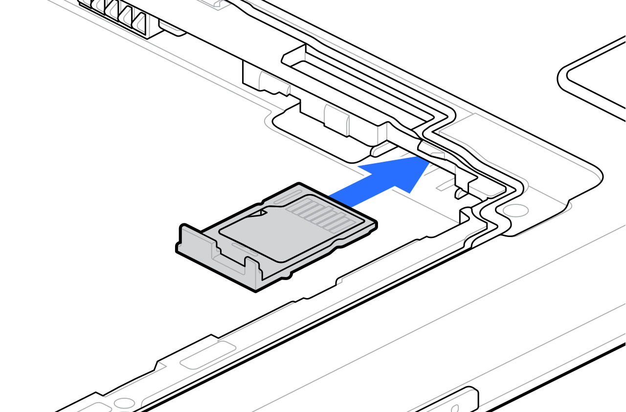 SIM card going into SIM slot